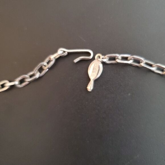 Vintage Sarah Coventry Silver Tone Leaf Necklace, 1960s - Picture 7 of 7